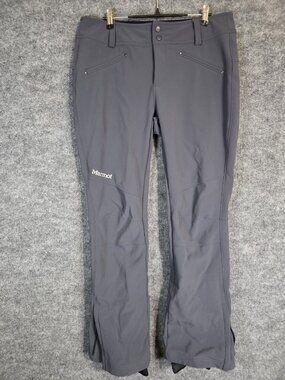 Marmot Pants Womens Large Gray Softshell Snow Ski Insulated Pockets